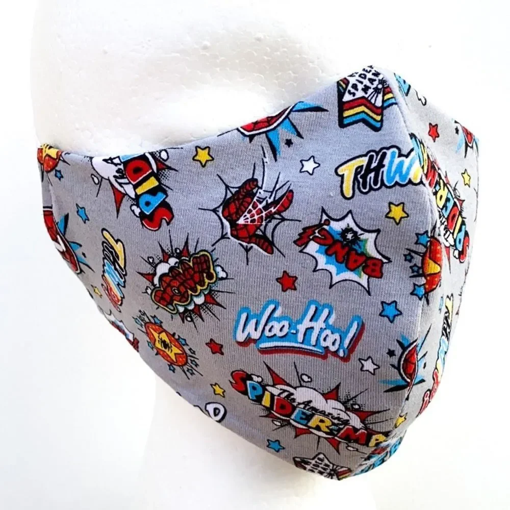 Spider Man Fitted Face Mask W/out Filter Pocket